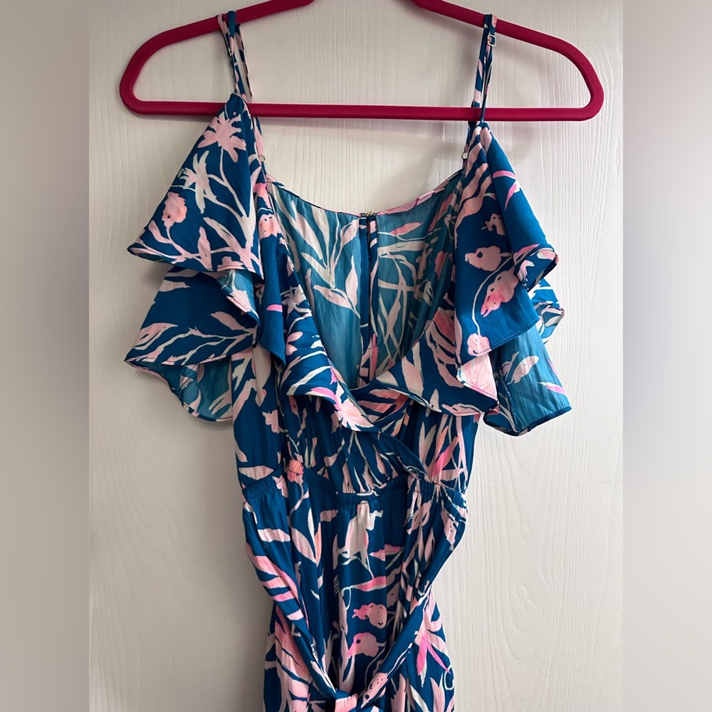 Lilly Pulitzer Emilia Ruffle Floral Jumpsuit NWOT. No smoking, pet friendly home